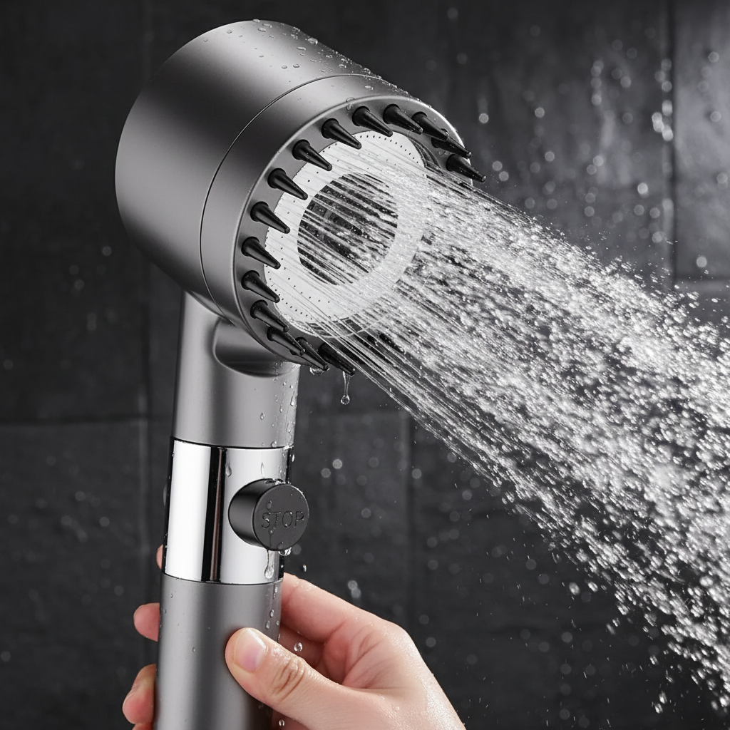 Leistungsstarker Duschkopf mit Filter
