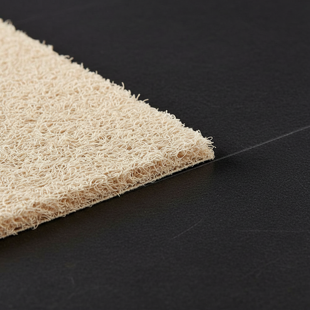 Rutschfeste Duschmatte mit weicher Luffa-Oberfläche und Drainage