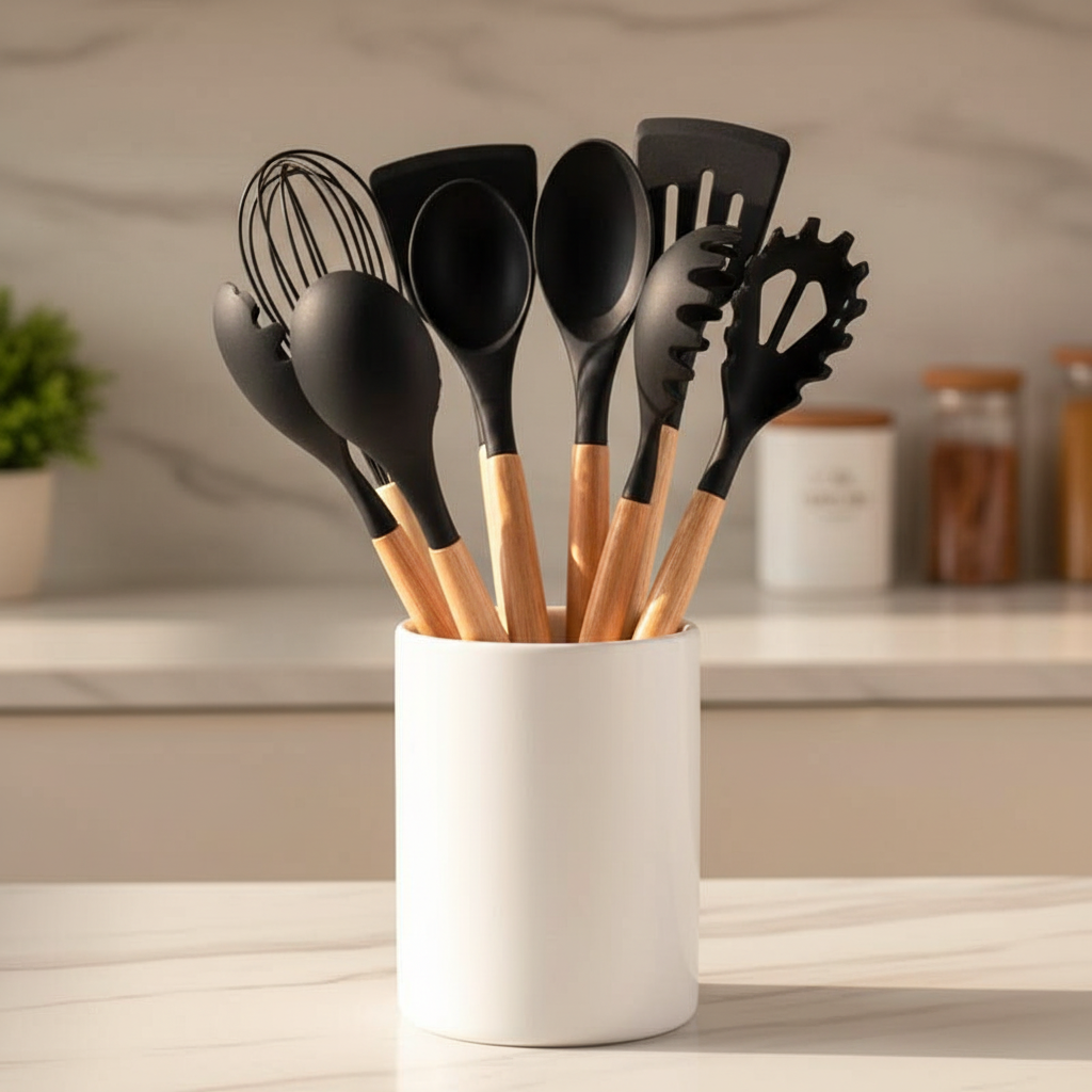 12-teiliges Silikon-Küchenutensilien-Set