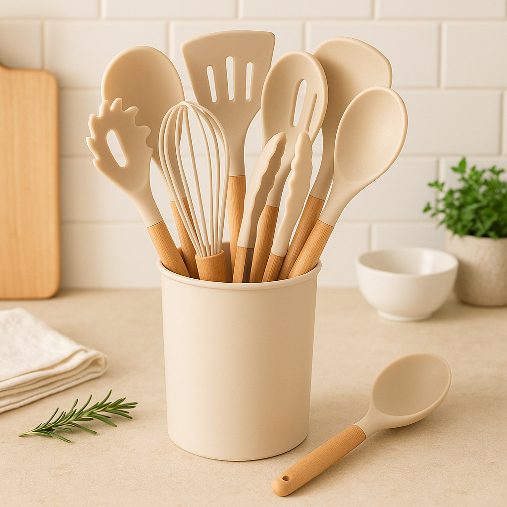 12-teiliges Silikon-Küchenutensilien-Set