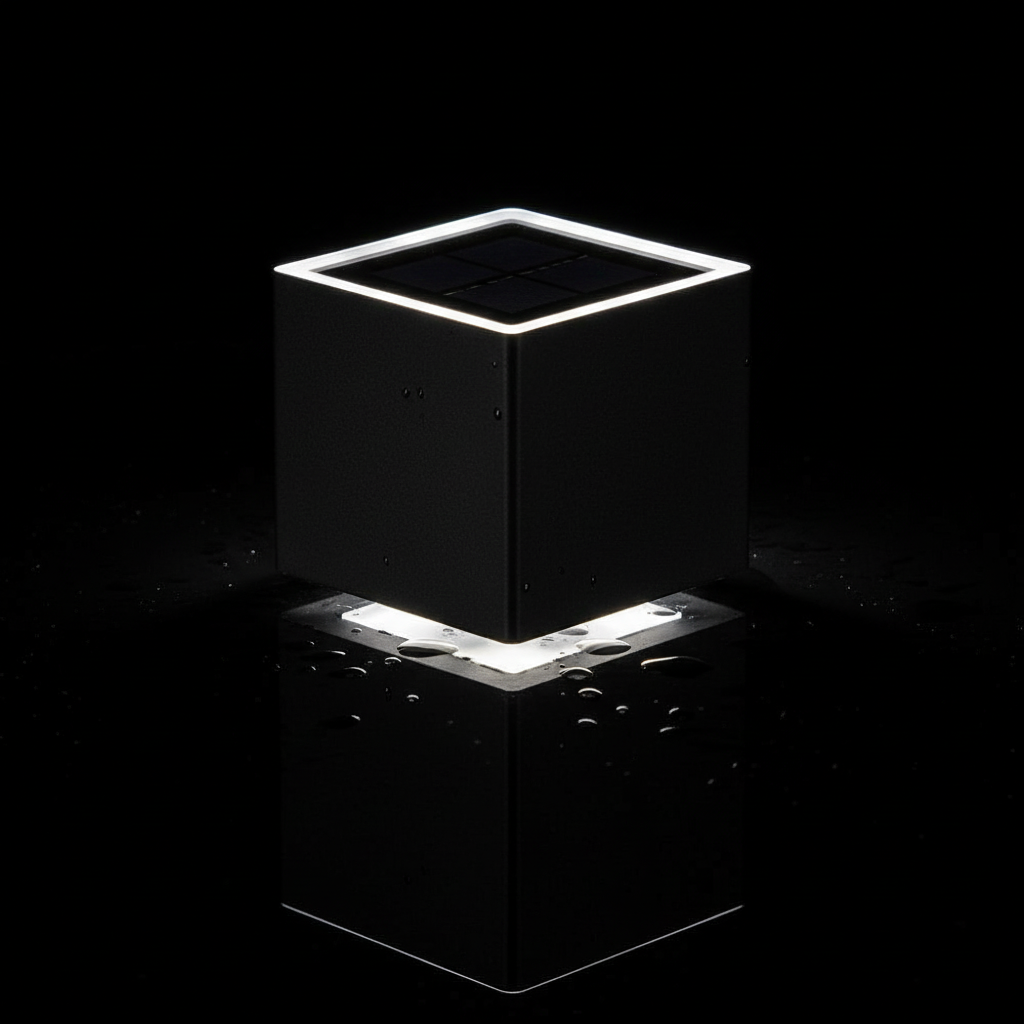 Solar-LED-Außenwandlampe Wetterfest IP65 Garten & Balkon Außenleuchte