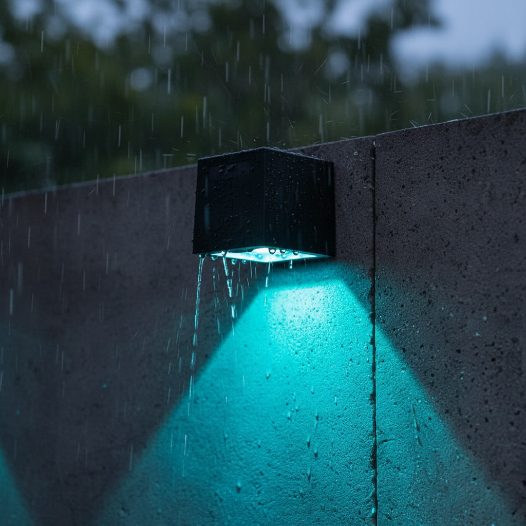Solar-LED-Außenwandlampe Wetterfest IP65 Garten & Balkon Außenleuchte