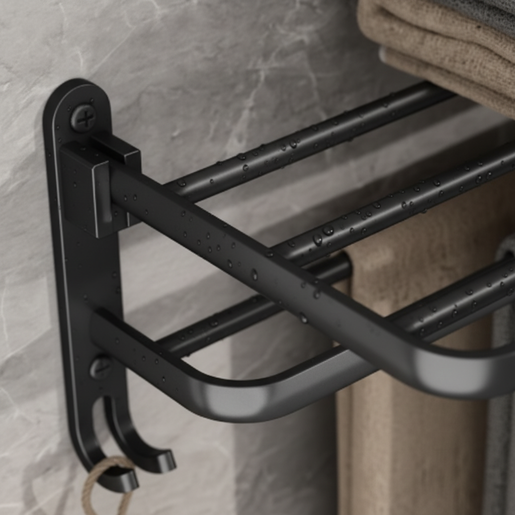 Faltbarer Aluminium-Wandhandtuchhalter