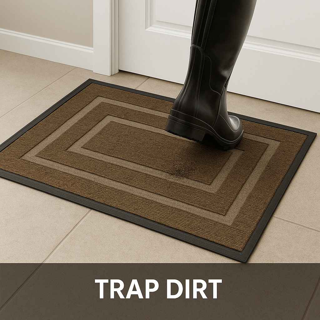 Schmutzfang-Eintrittsmatte mit Anti-Rutsch-Rücken