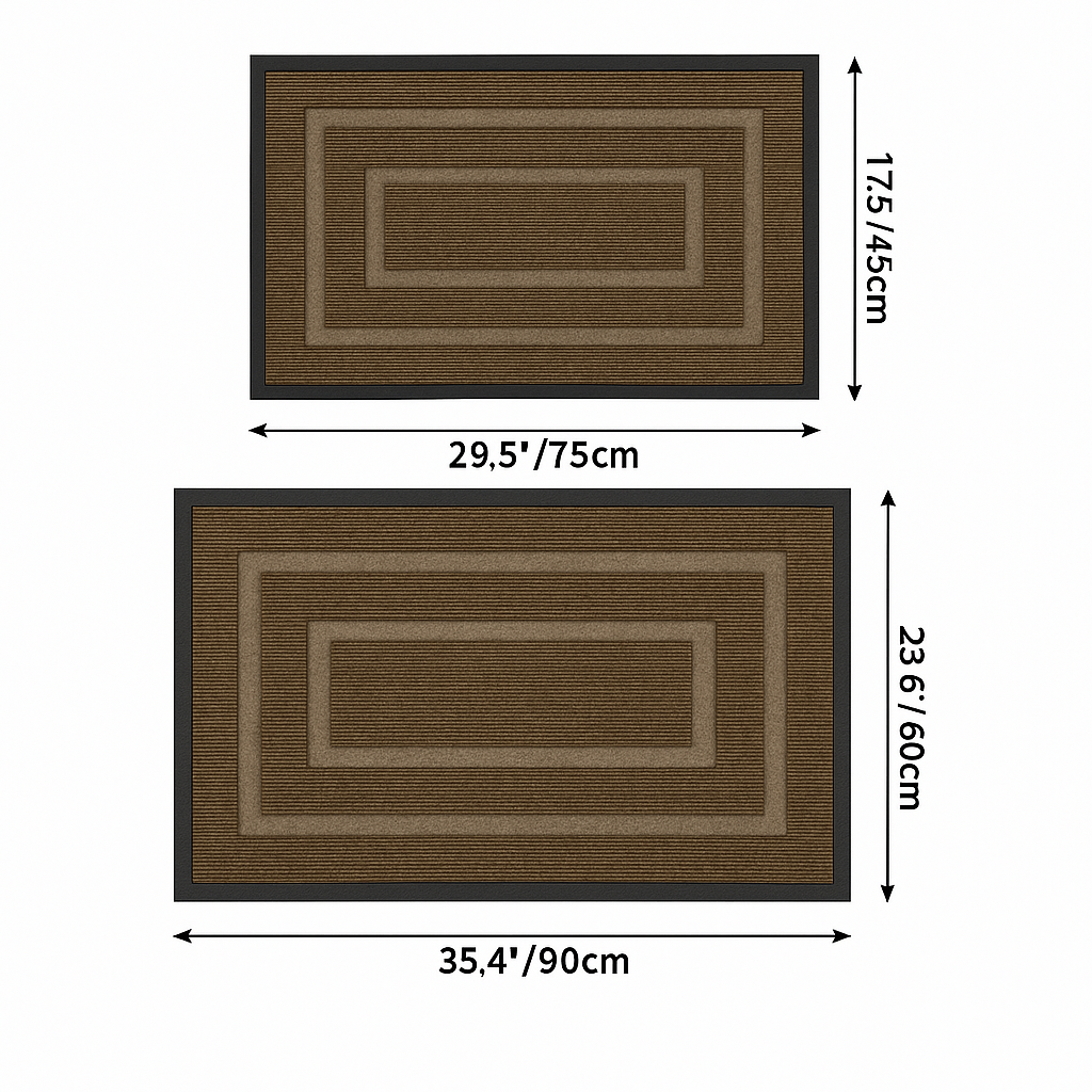 Schmutzfang-Eintrittsmatte mit Anti-Rutsch-Rücken