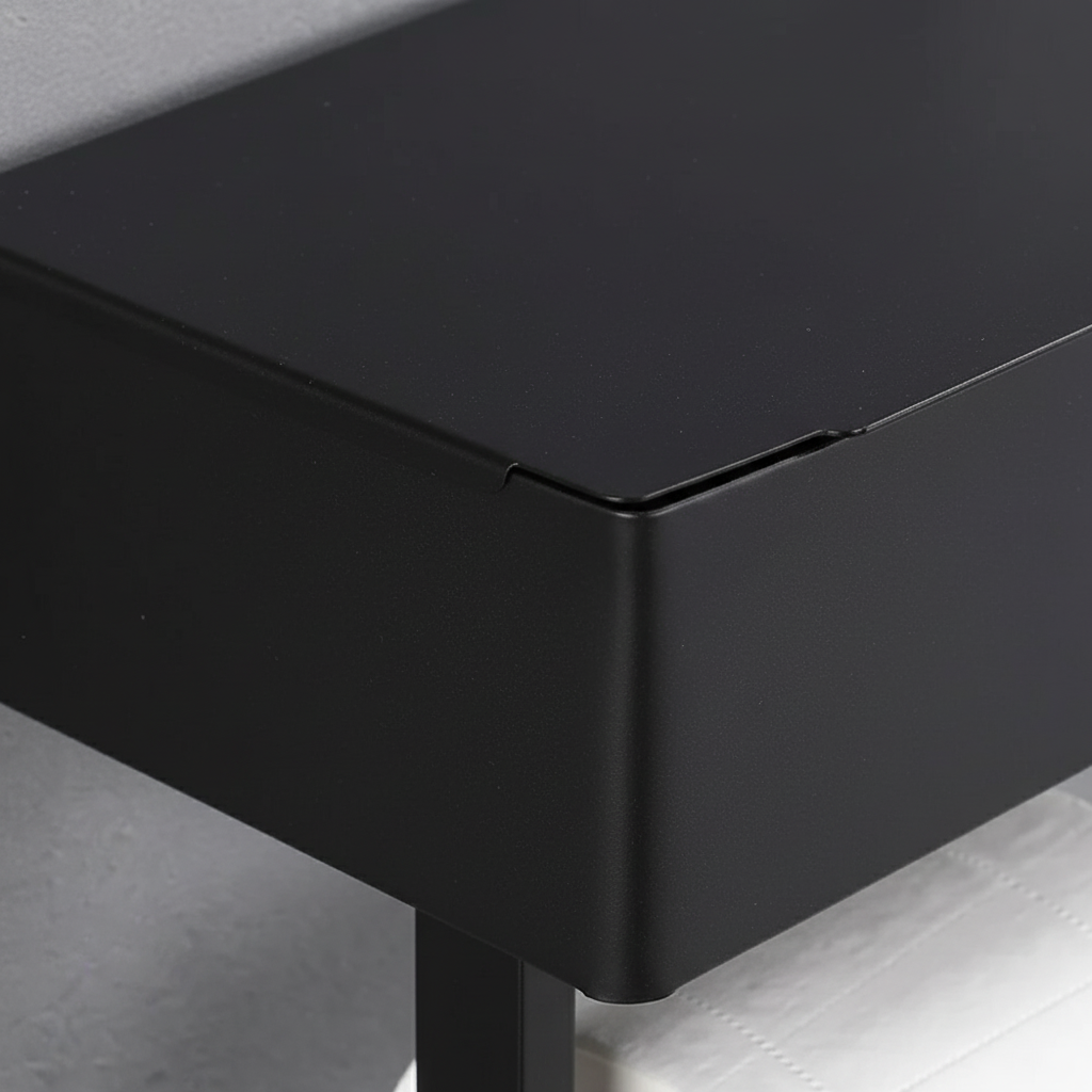 Schwarz 2-in-1 Toilettenpapierhalter mit Ablage und Aufbewahrungsbox