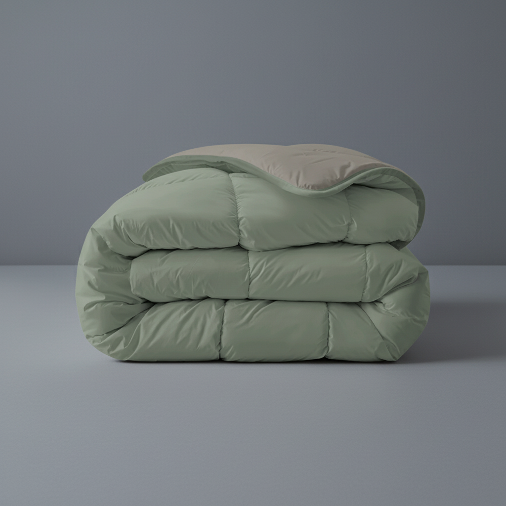 Zartes Grau Pastellgrün Bett Royalbed