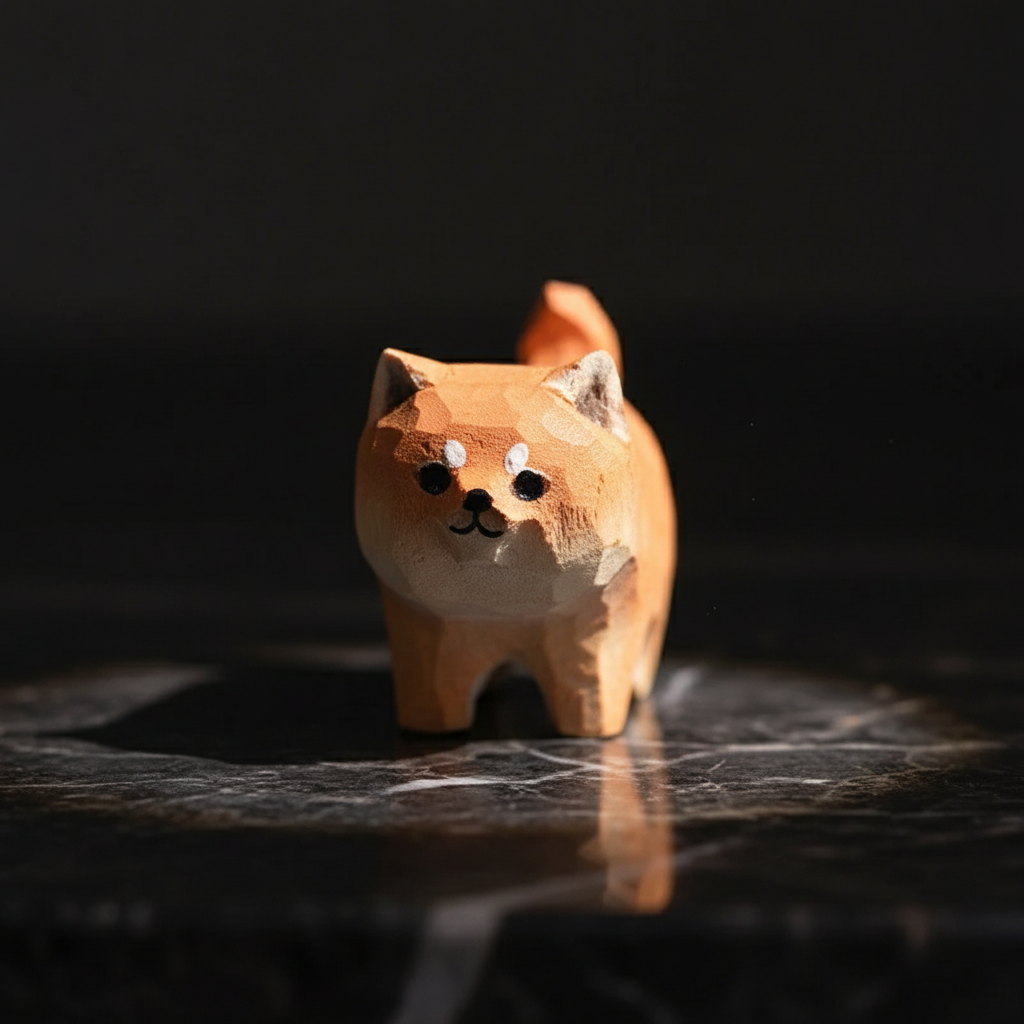 Hölzerne Handgefertigte Haustierfiguren
