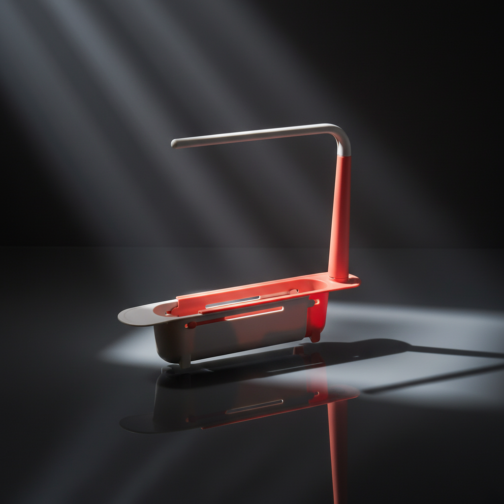 2-in-1 Ausziehbares Spülbecken-Ablauf-Rack