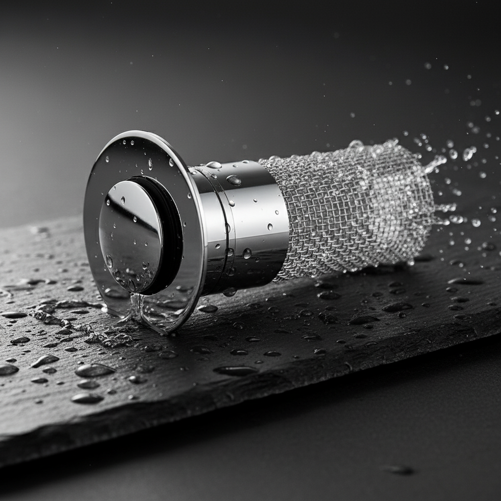 Edelstahl Pop-Up Waschbecken Stöpsel Abfluss Haarfänger