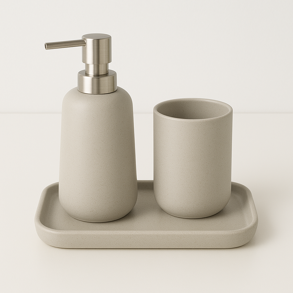 Badezimmer Set 3-teilig | Modern, Robust & Funktional