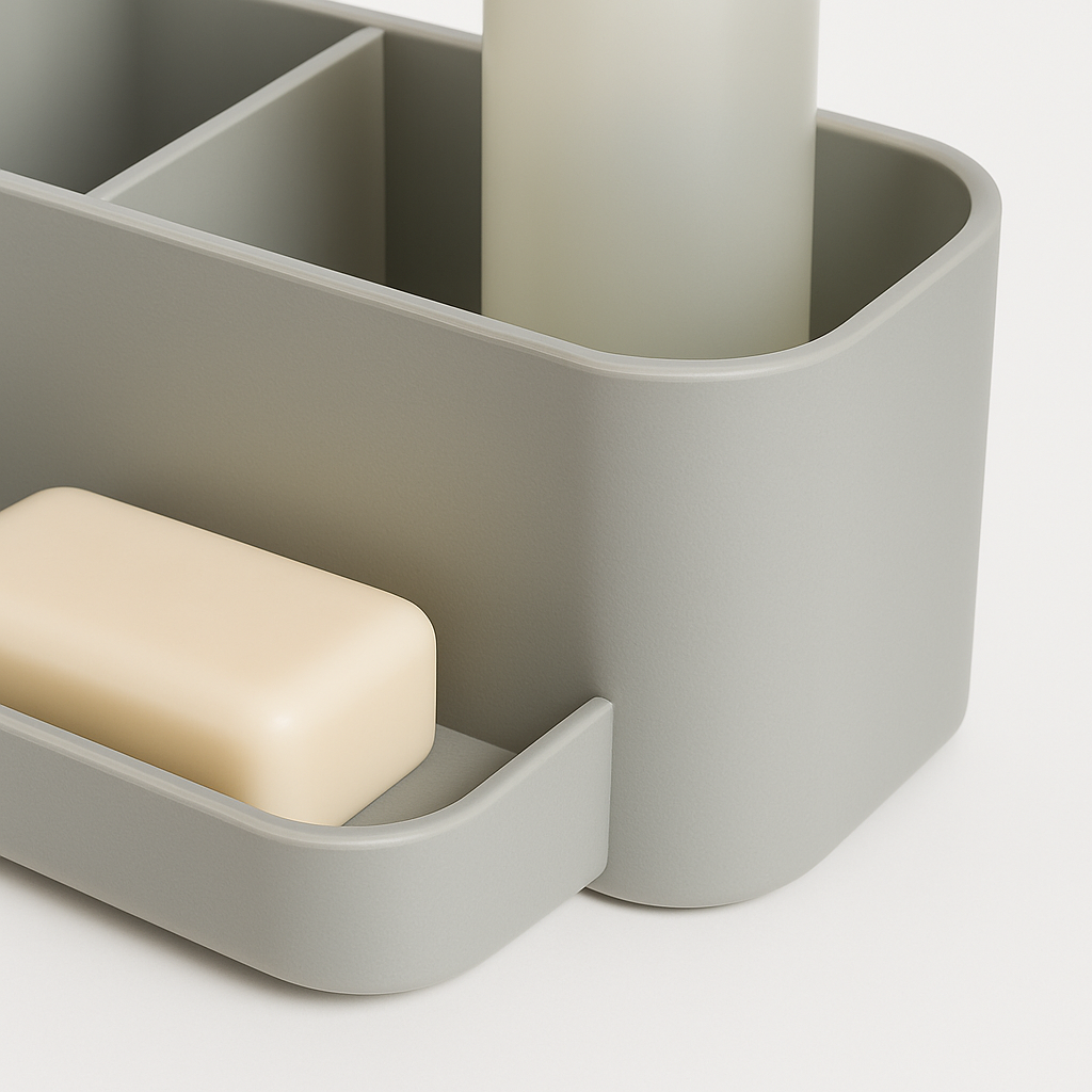 Badezimmer Organizer | Kompakt, Feuchtigkeitsbeständig & Stabil
