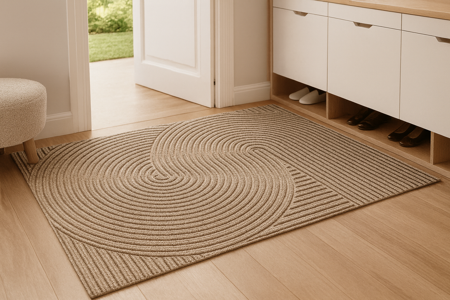 Elegante Fußmatte im nordischen Design – Eingangsbereich & Schmutzfangmatte