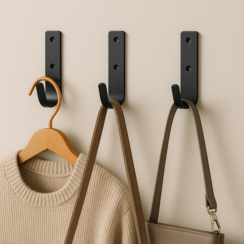 Wandhaken Set Metall | Stabil, Platzsparend & Vielseitig