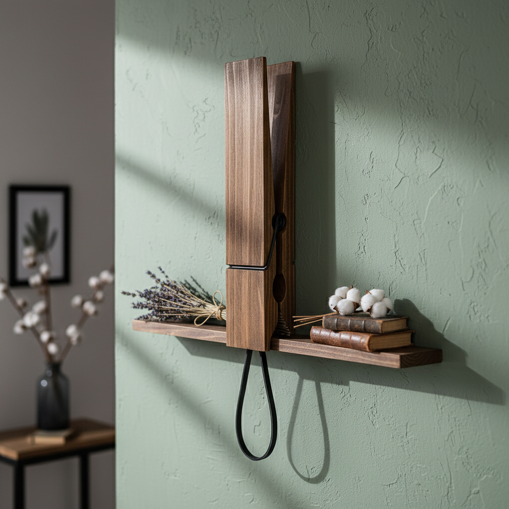 Handtuchhalter aus Holz TowelClip