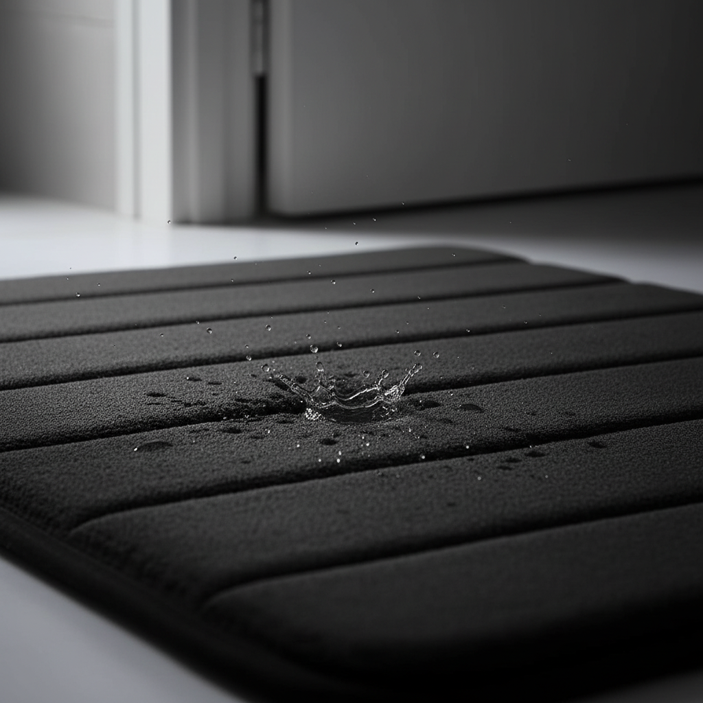 rutschfeste schnell trocknende Badematte Julia