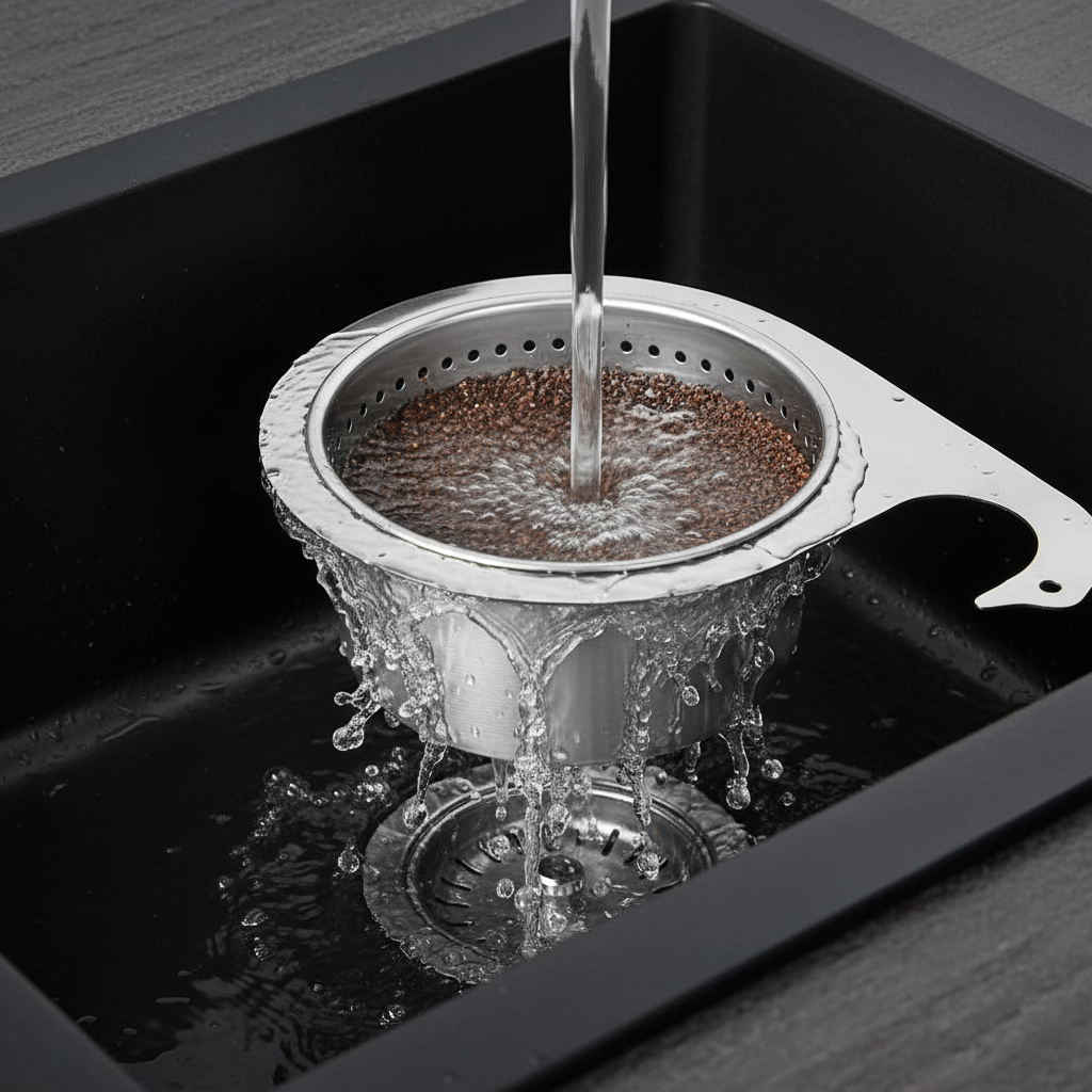 Ablauf-Schutzfilter Edelstahl Sieb für Waschbecken und Dusche