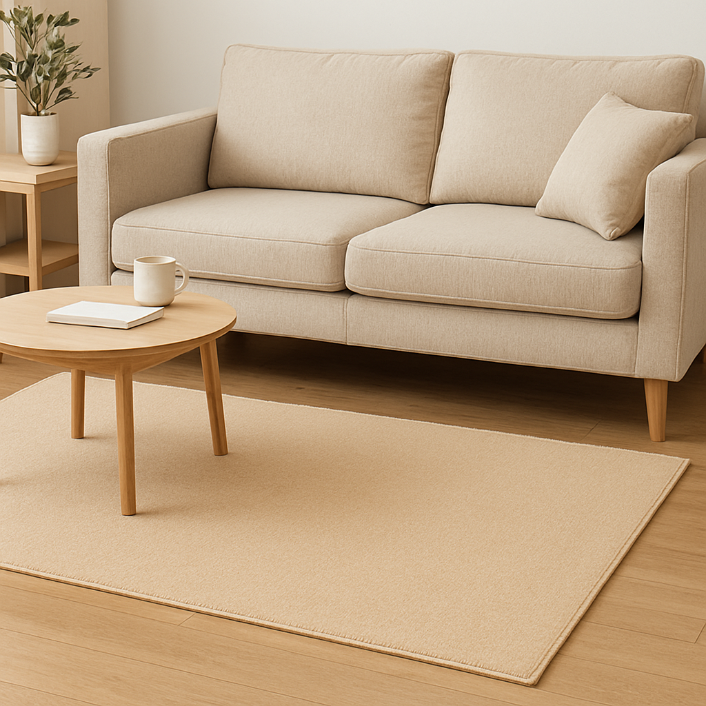 Teppich Beige Kurzflor | Dekorativ, Langlebig & Komfortabel