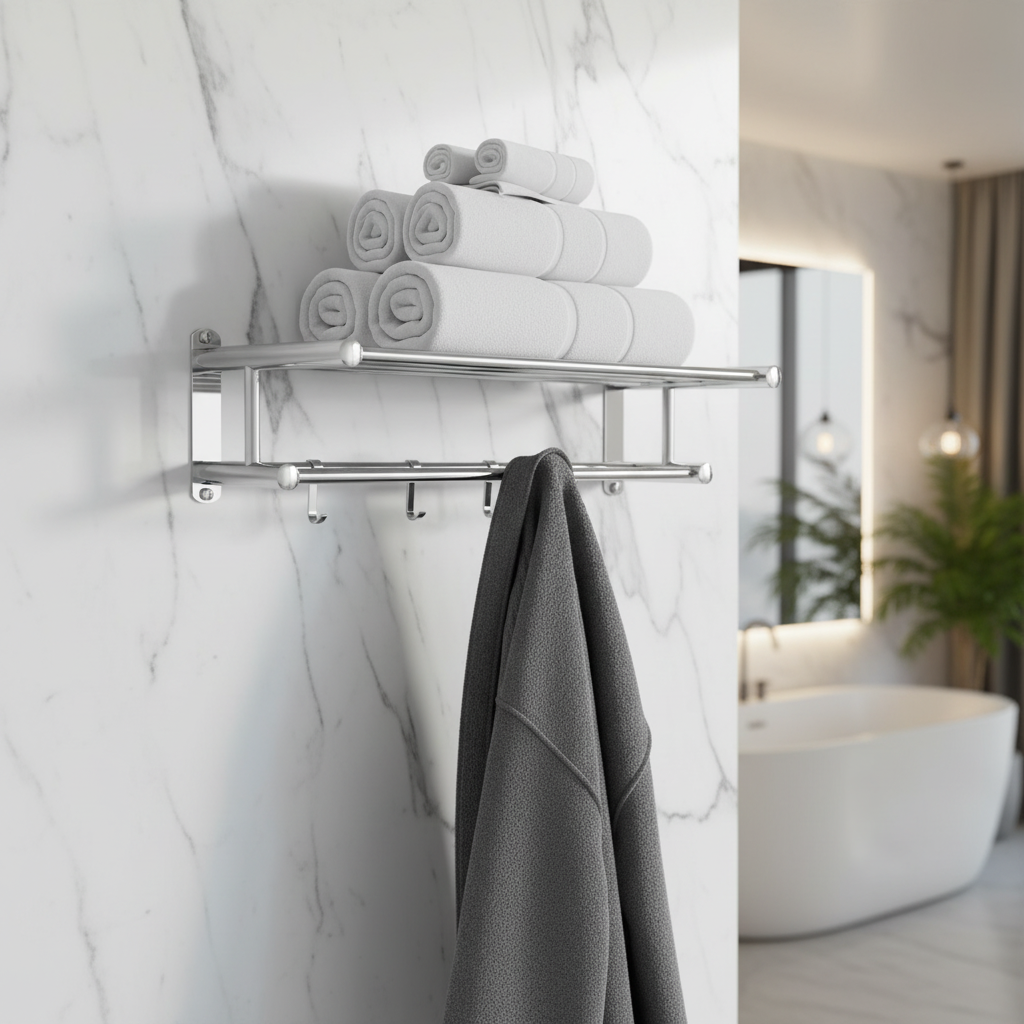 Hochwertiger Handtuchhalter aus Edelstahl