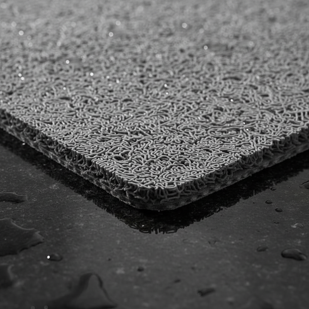 Rutschfeste Duschmatte mit weicher Luffa-Oberfläche und Drainage