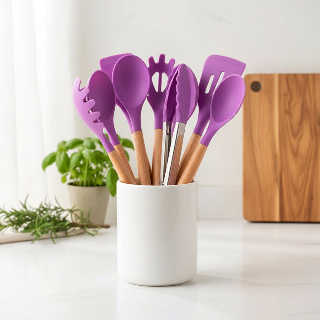 12-teiliges Silikon-Küchenutensilien-Set