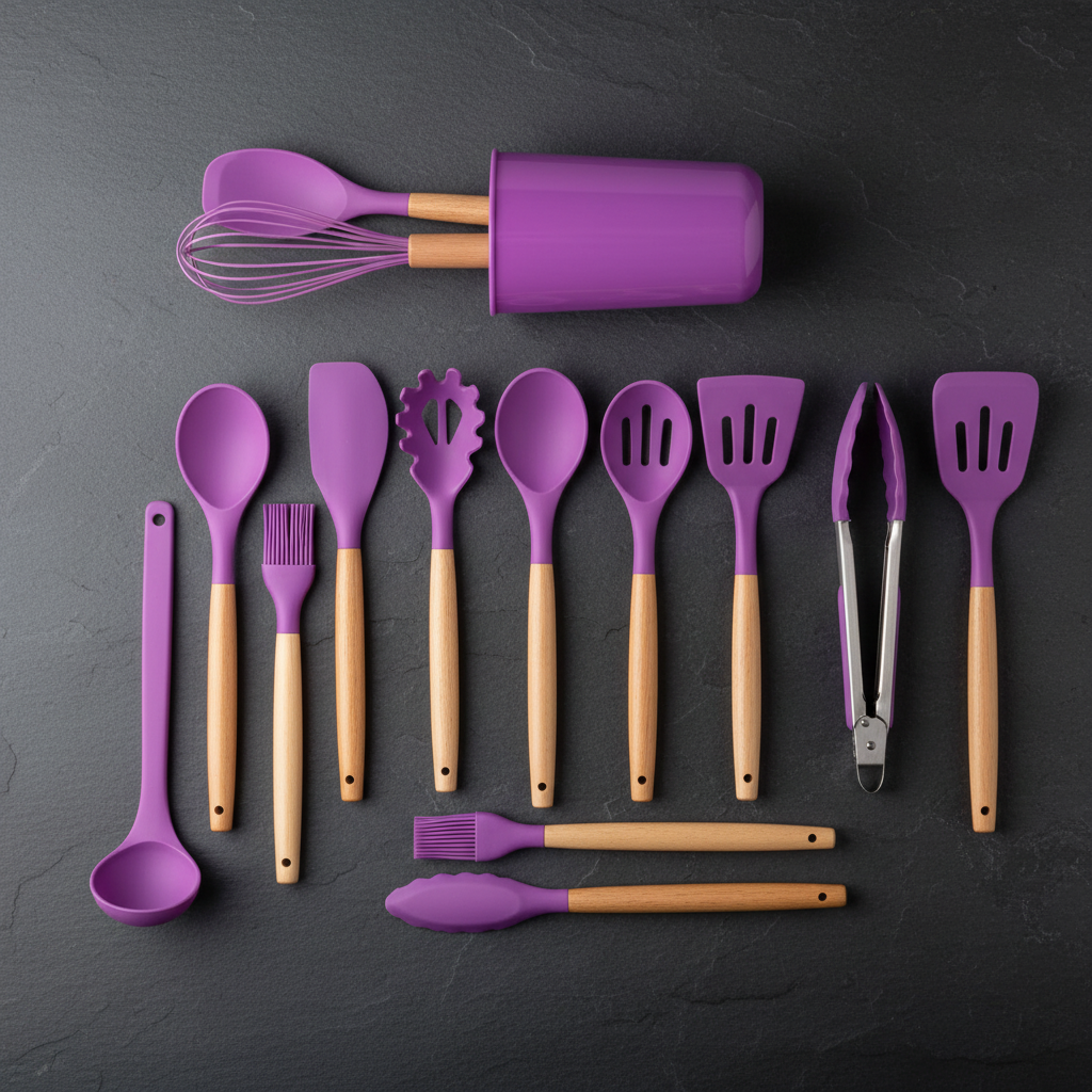 12-teiliges Silikon-Küchenutensilien-Set