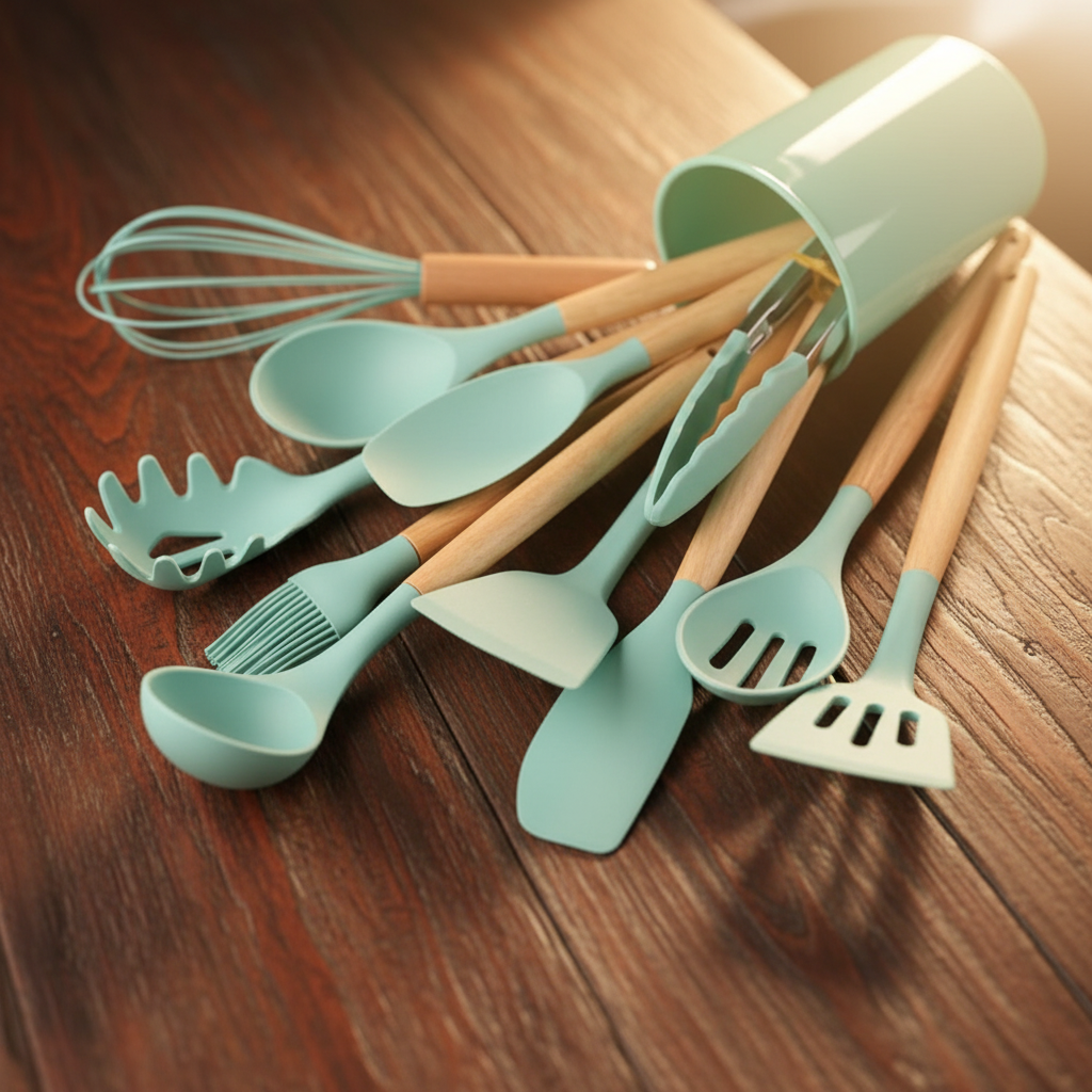 12-teiliges Silikon-Küchenutensilien-Set
