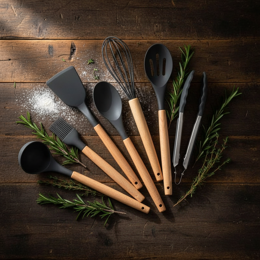 12-teiliges Silikon-Küchenutensilien-Set