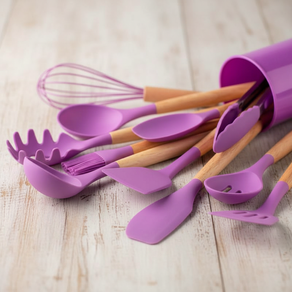 12-teiliges Silikon-Küchenutensilien-Set