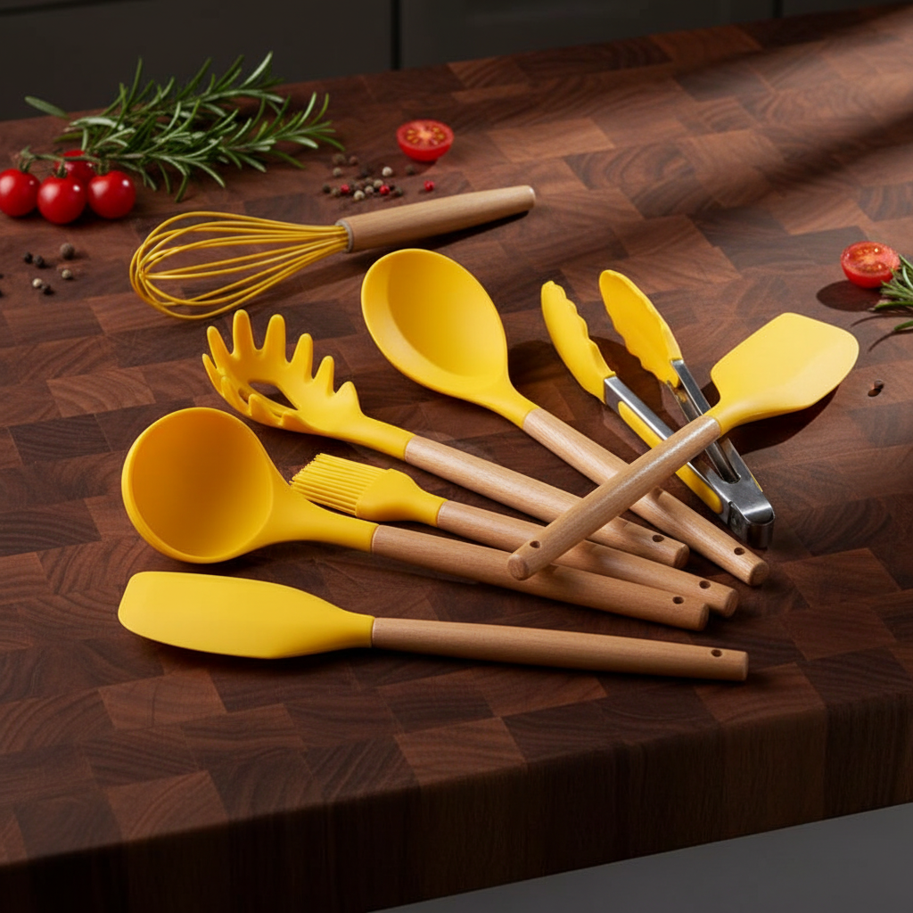 12-teiliges Silikon-Küchenutensilien-Set