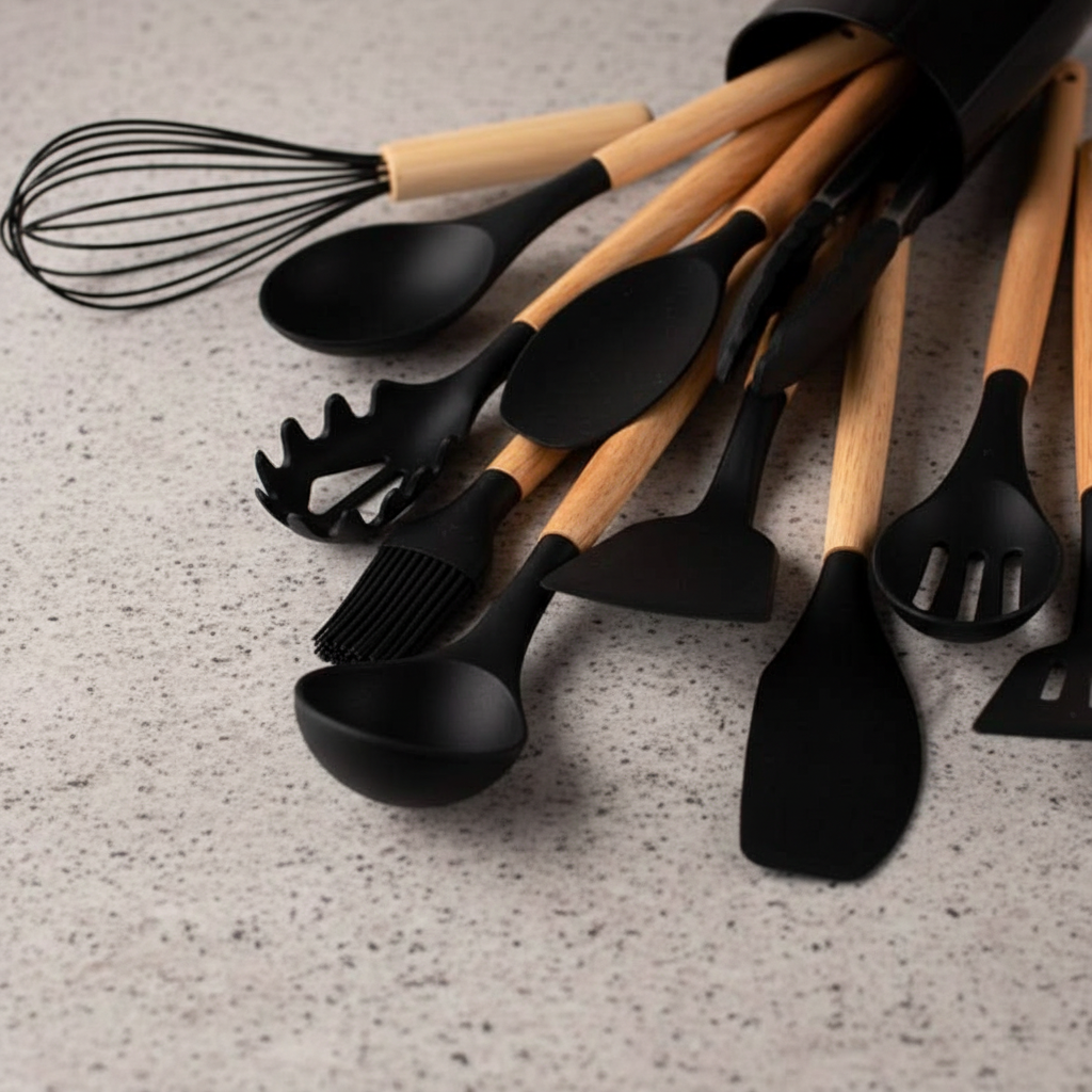12-teiliges Silikon-Küchenutensilien-Set