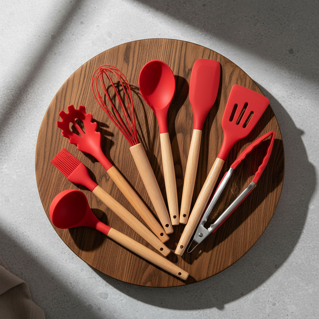 12-teiliges Silikon-Küchenutensilien-Set