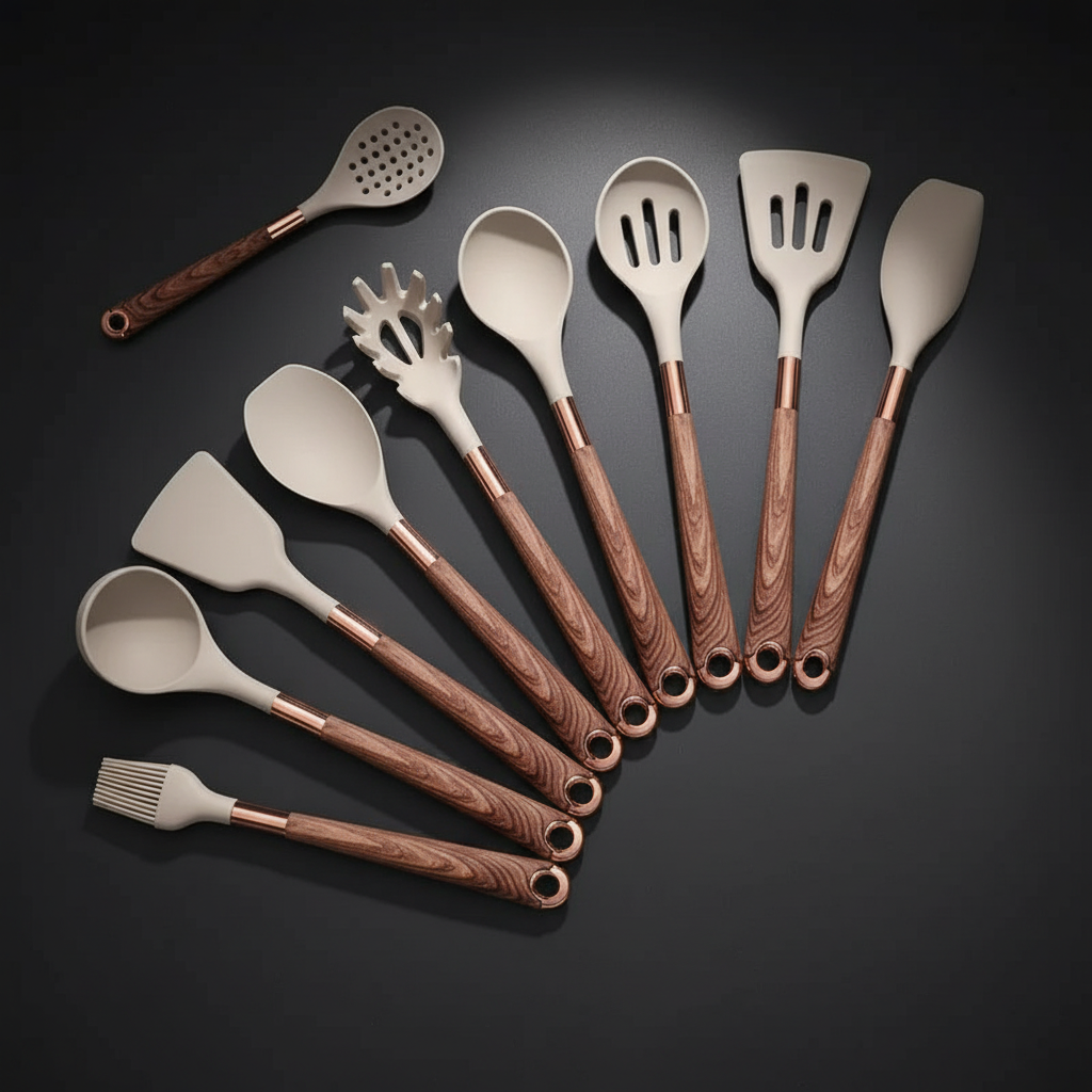 10-teiliges Premium-Silikon-Küchenutensilien-Set