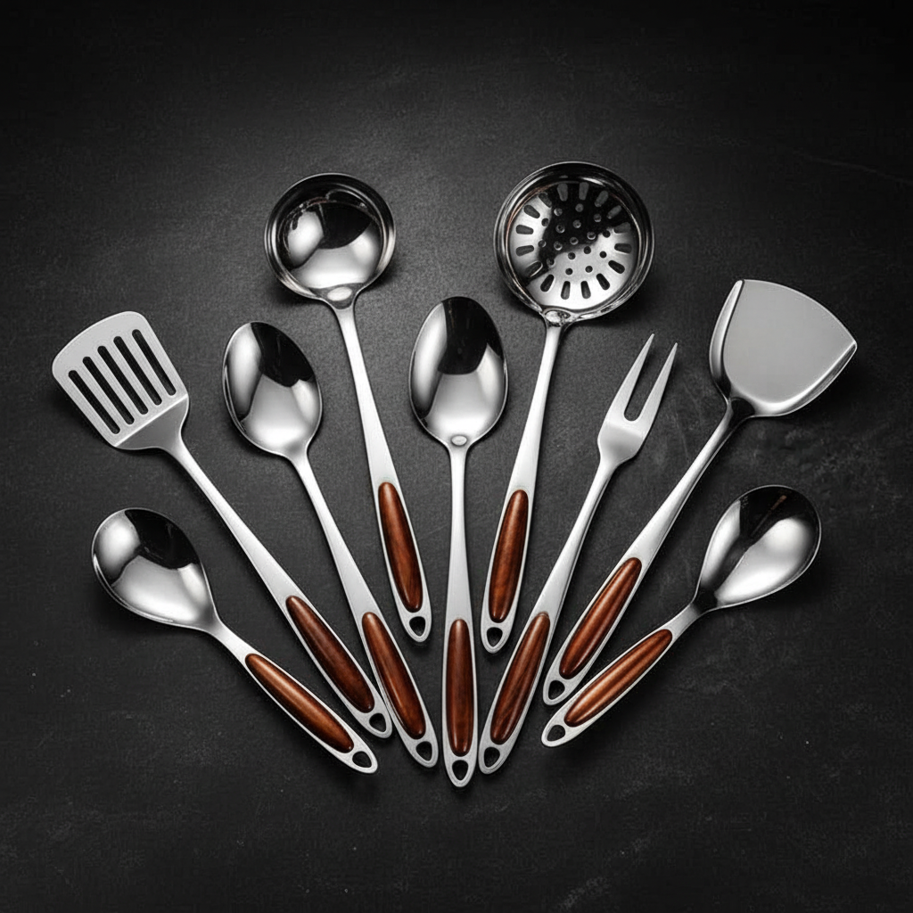 Premium-Edelstahl-Küchenutensilien-Set