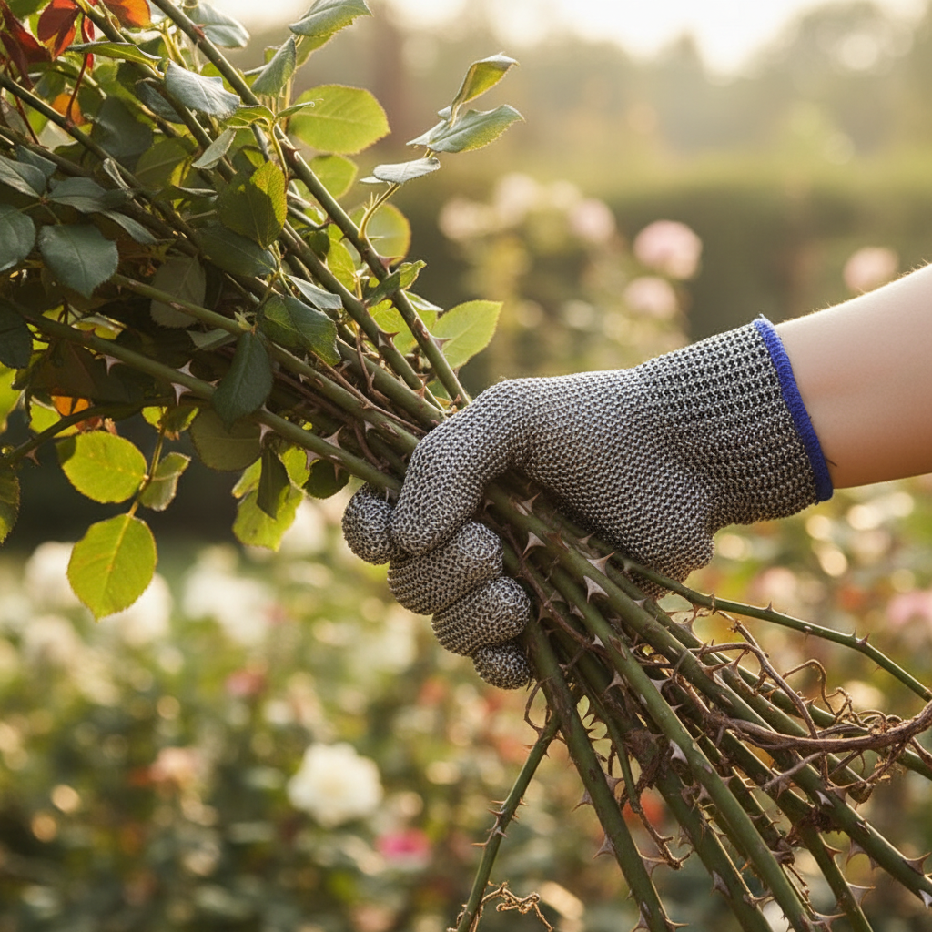 Edelstahl-Sicherheits­handschuhe mit maximaler Schnittfestigkeit