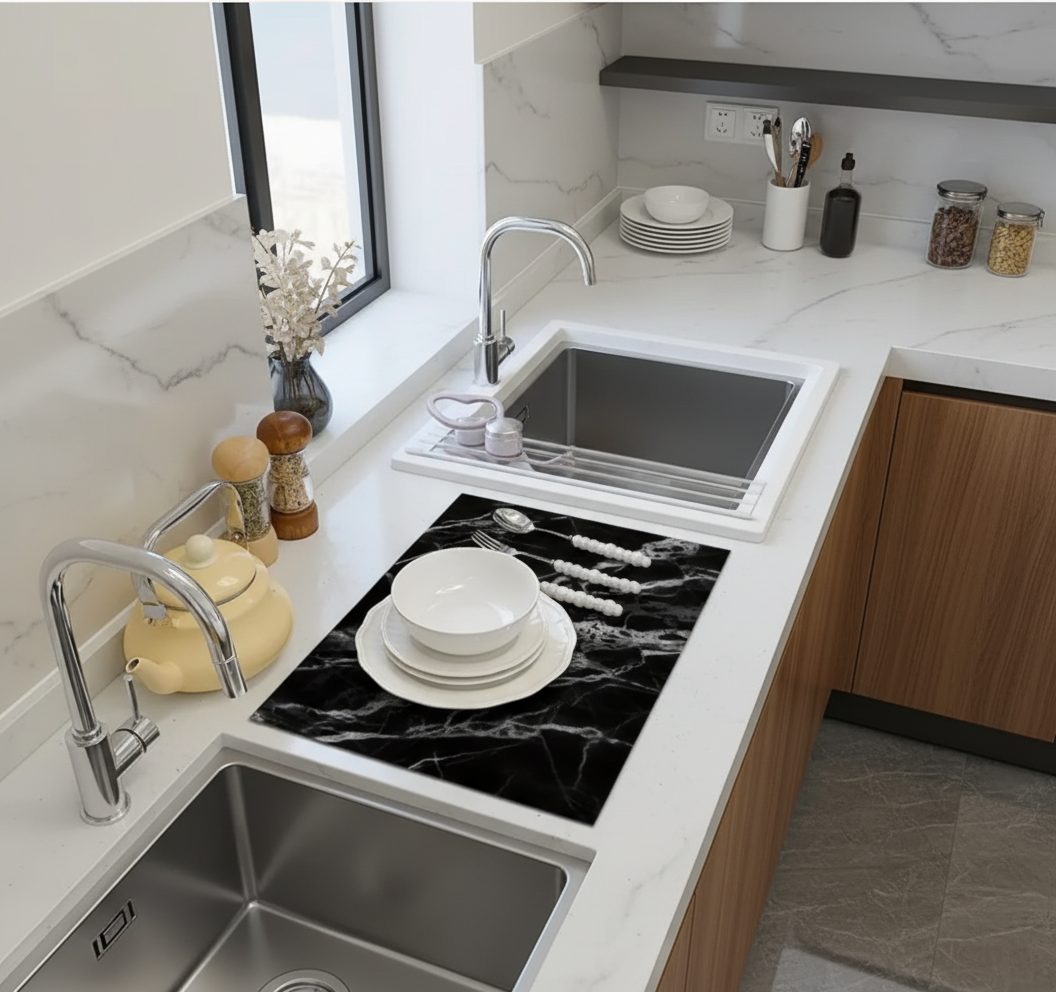 Marmor-Design Abtropfmatte