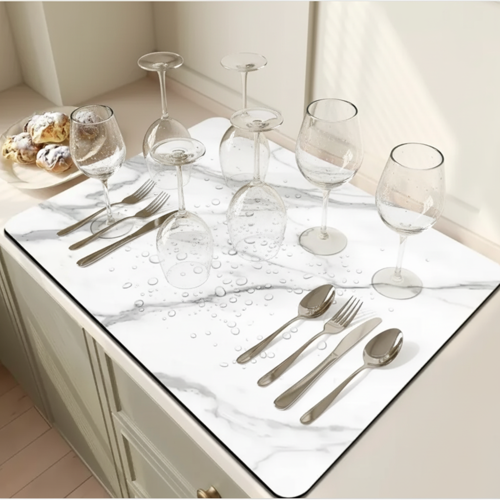 Marmor-Design Abtropfmatte