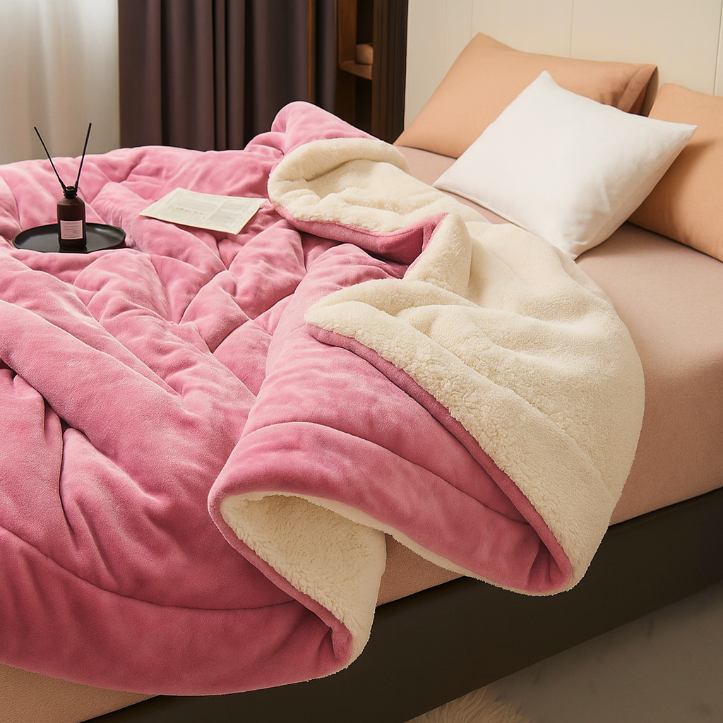 Plüsch SoftHug Luxus-Fleece-Decke | Ultraweich & Gemütlich