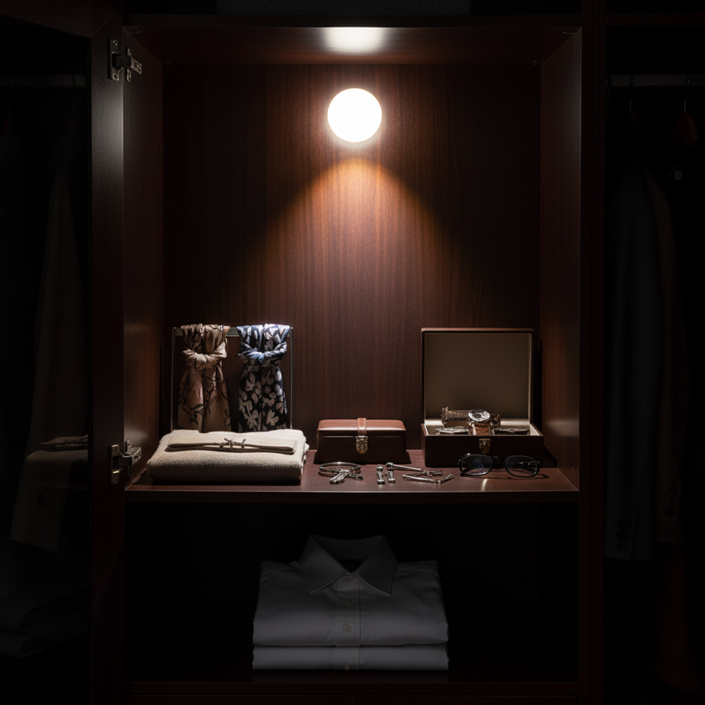 Runde LED-Nachtlampe mit Bewegungssensor