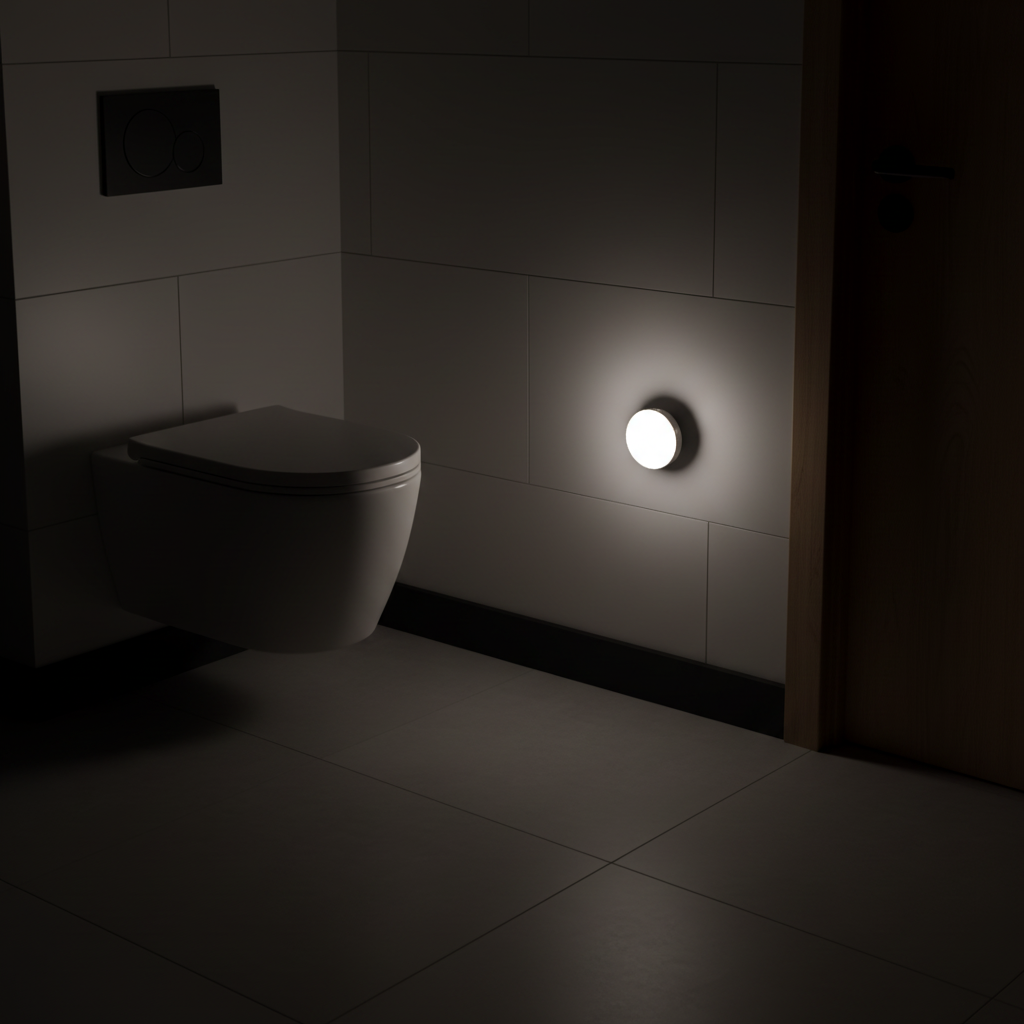 Runde LED-Nachtlampe mit Bewegungssensor