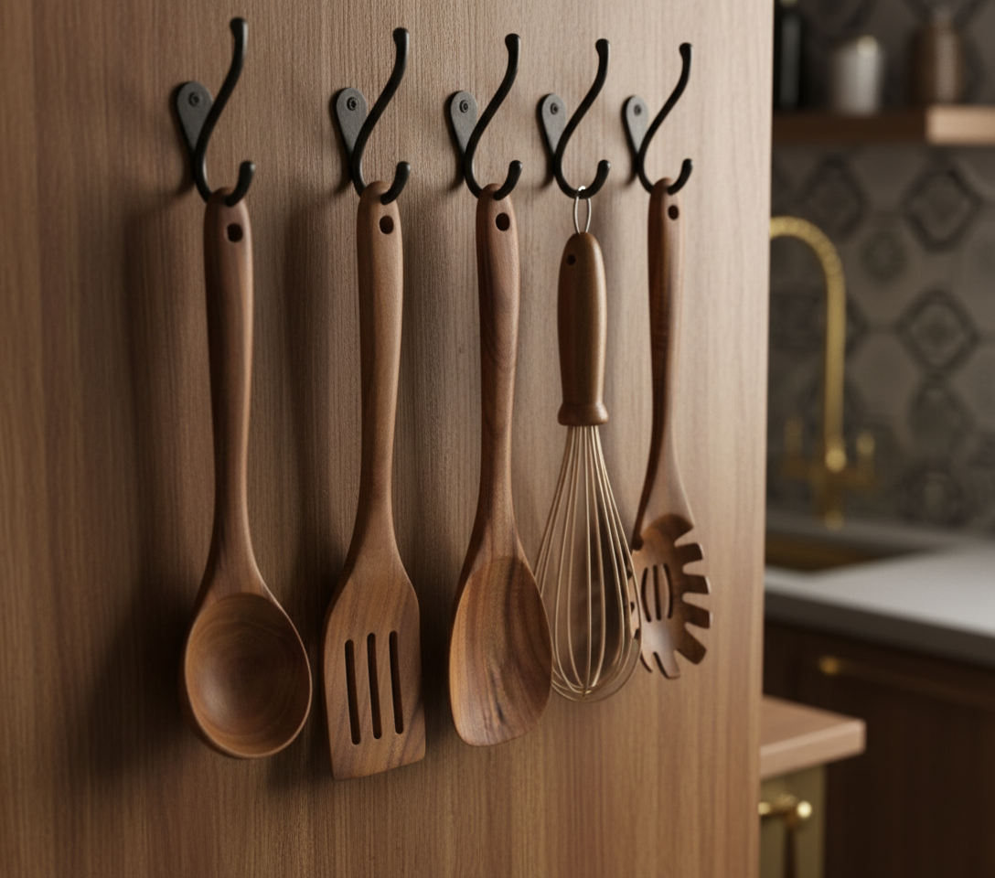 Premium 7-teiliges Kochutensilien-Set aus Holz