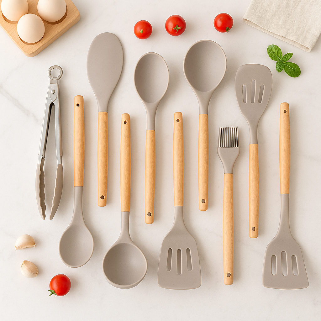 12-teiliges Silikon-Küchenutensilien-Set