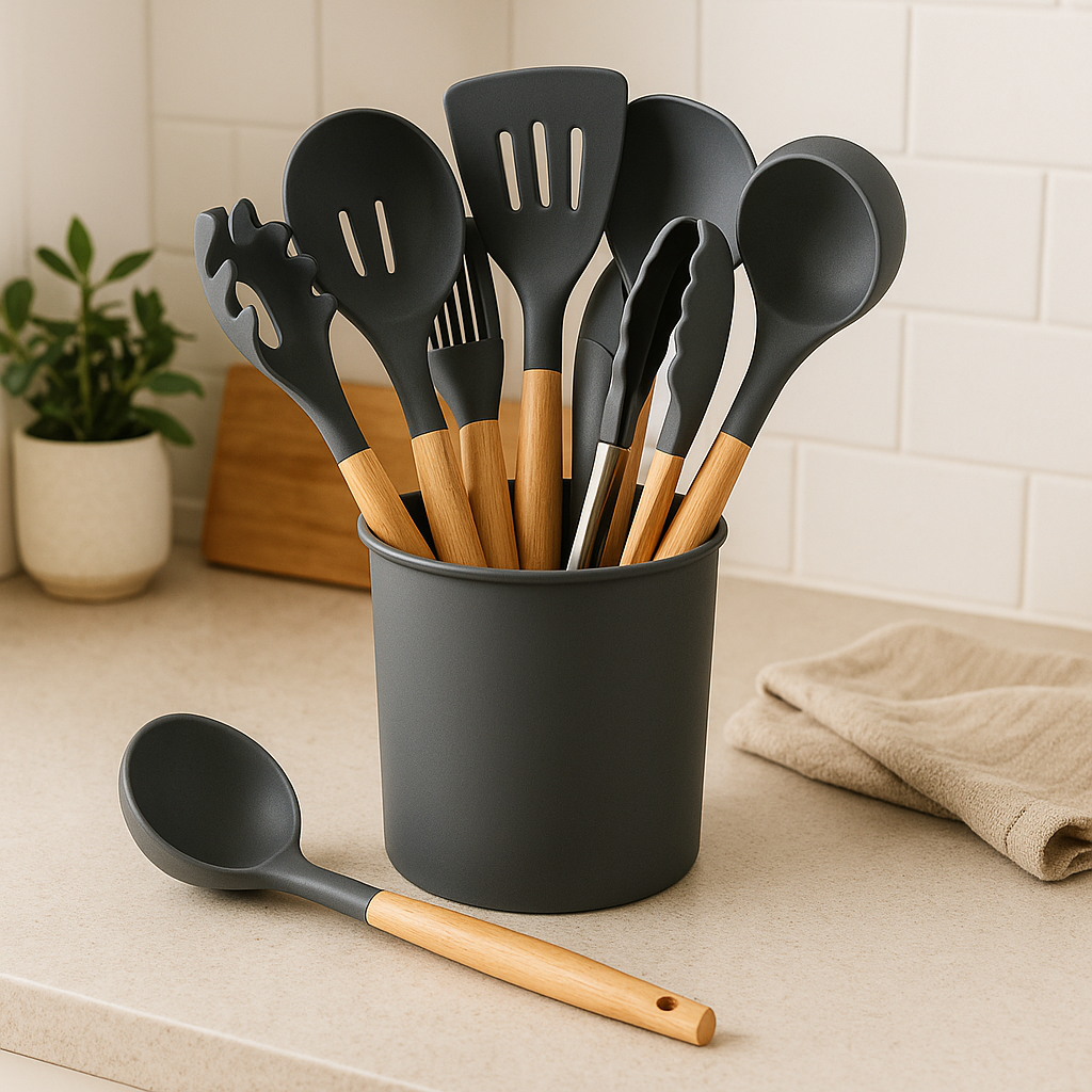 12-teiliges Silikon-Küchenutensilien-Set