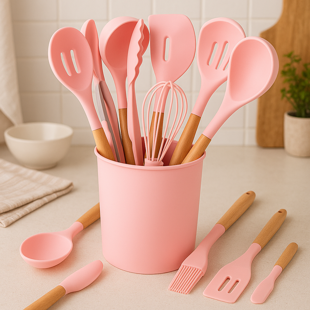 12-teiliges Silikon-Küchenutensilien-Set