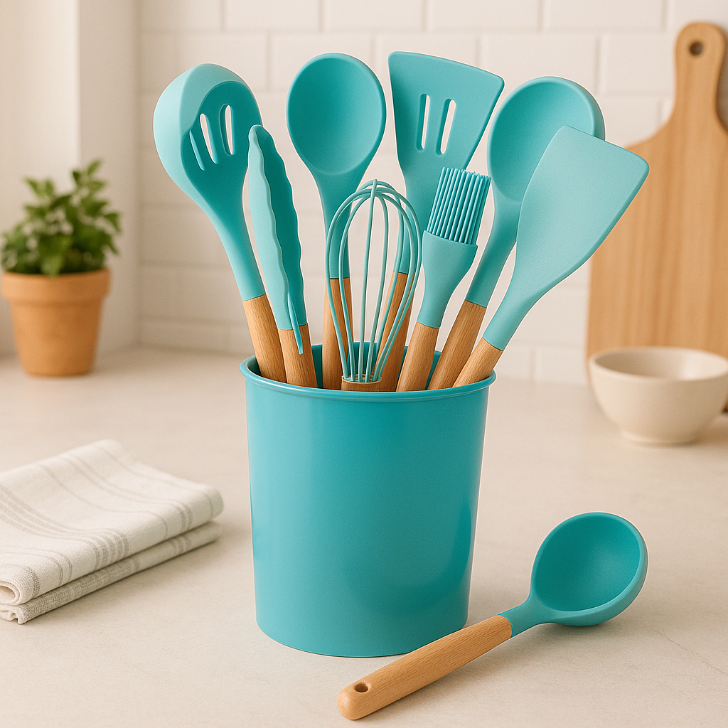 12-teiliges Silikon-Küchenutensilien-Set