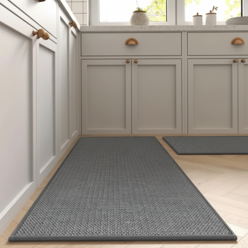 2-teiliges klassisches Küchenmatten-Set