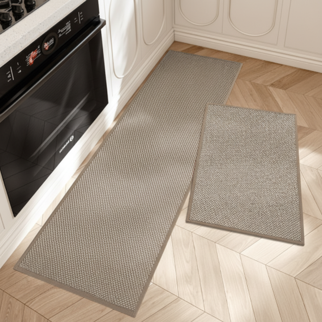 2-teiliges klassisches Küchenmatten-Set