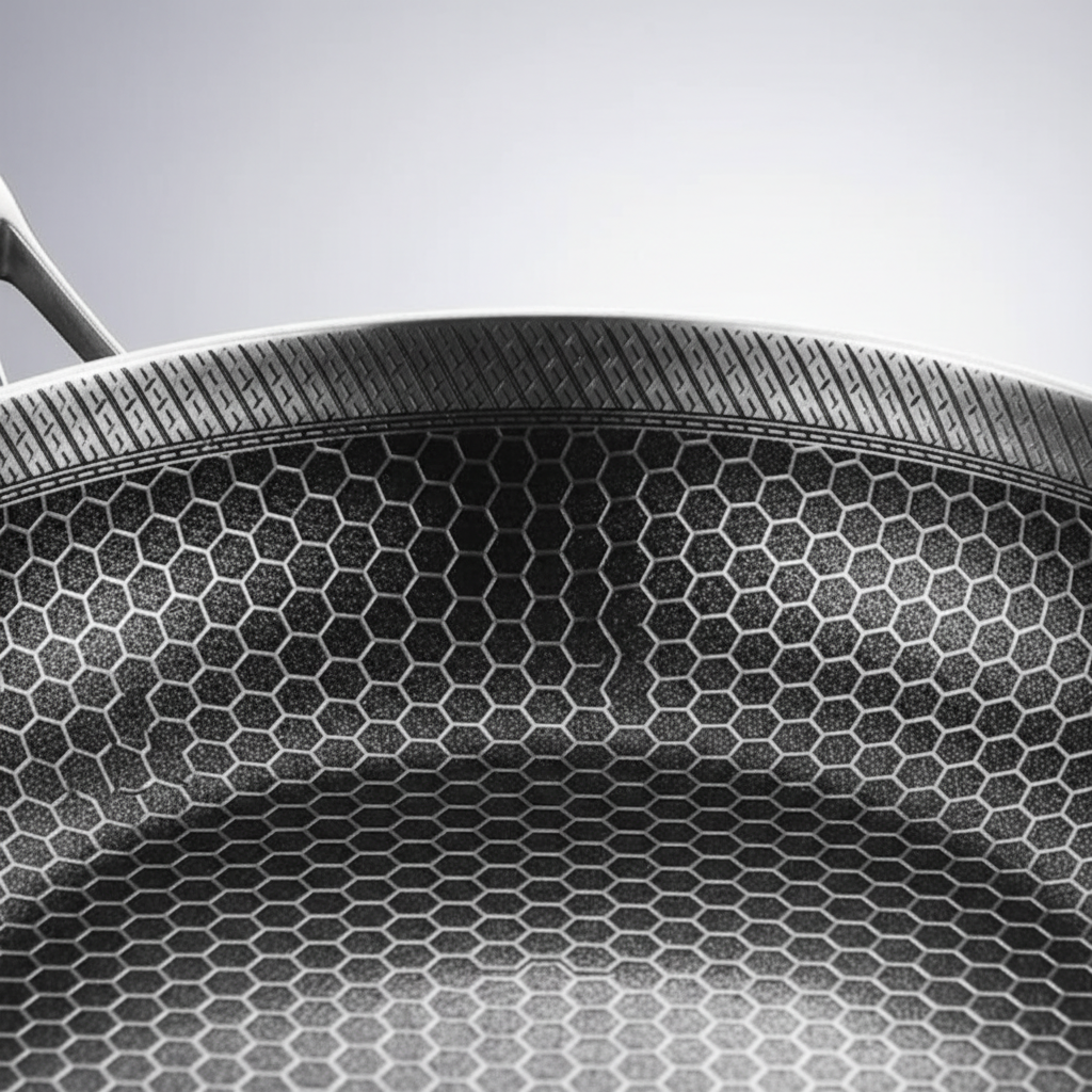 Edelstahl-Bratpfanne | Langlebige Titan-Antihaftpfanne