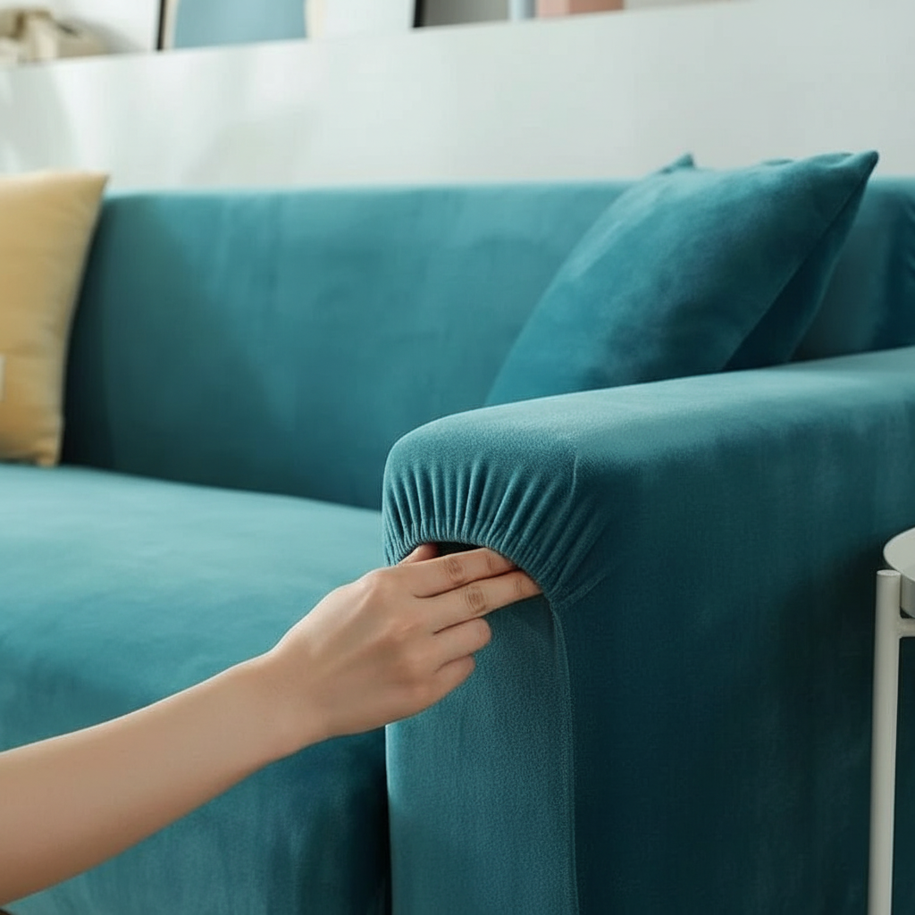 Premium-Samt-Sofabezug für luxuriösen Komfort und eleganten Stil