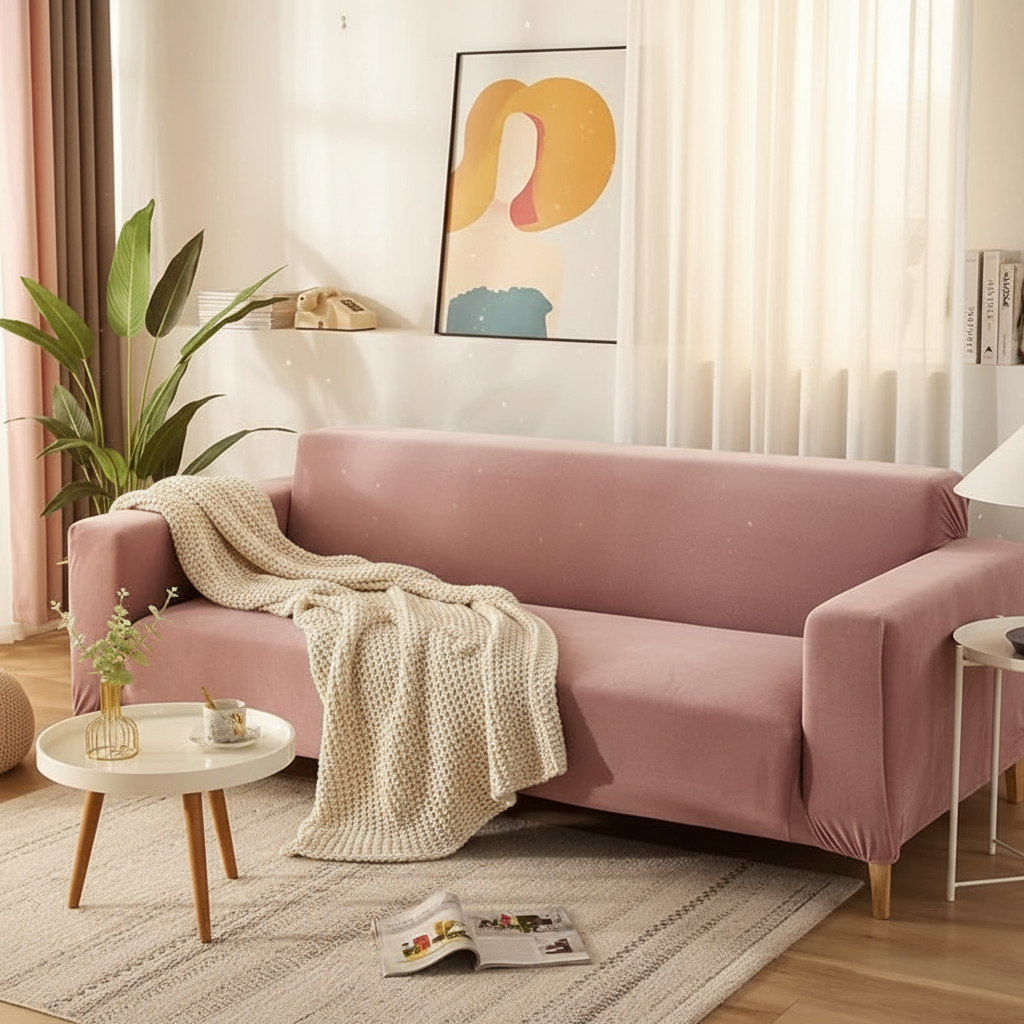 Premium-Samt-Sofabezug für luxuriösen Komfort und eleganten Stil